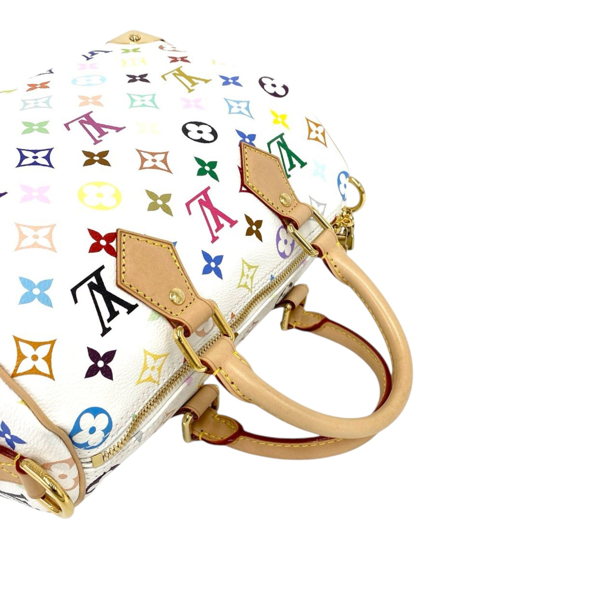 Louis Vuitton Takashi Murakami Monogram Multicolore Speedy Bandouliere 25