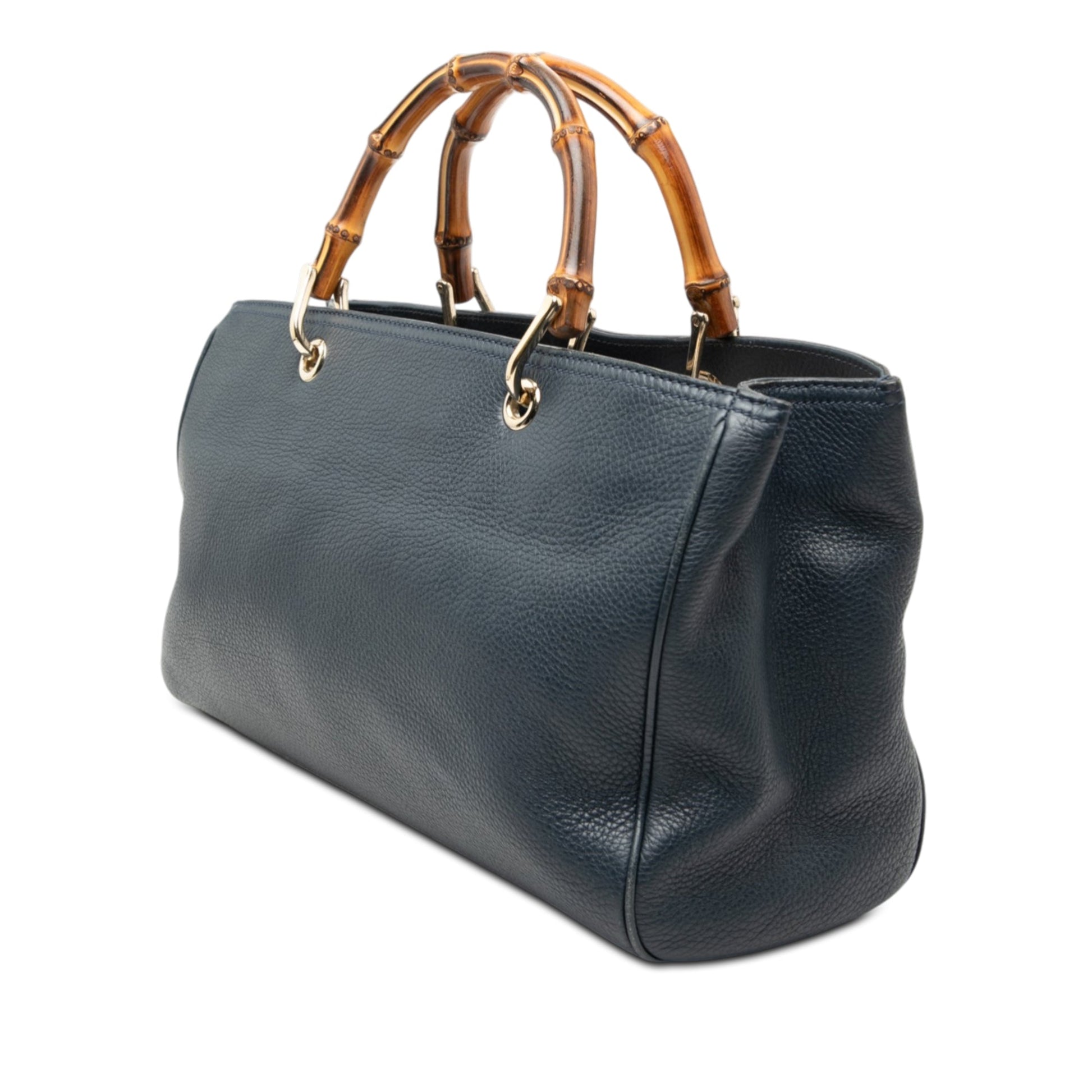Gucci Medium Calfskin Bamboo Shopper Satchel