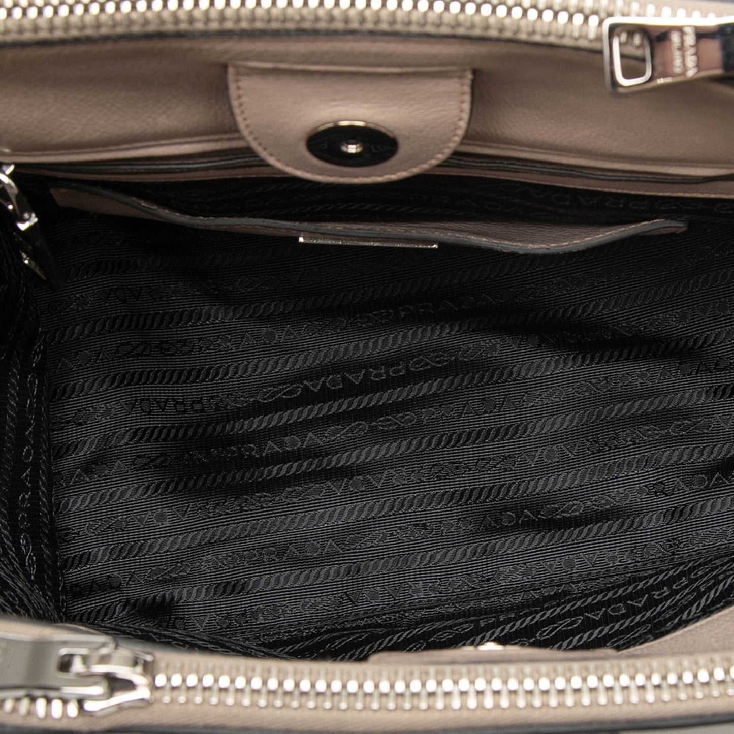 Glace Calf Studded Twin Pocket Satchel