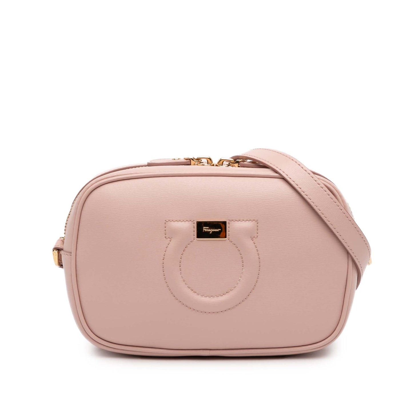 Ferragamo Leather Gancini Camera Bag