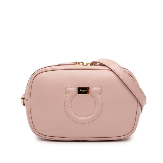 Ferragamo Leather Gancini Camera Bag
