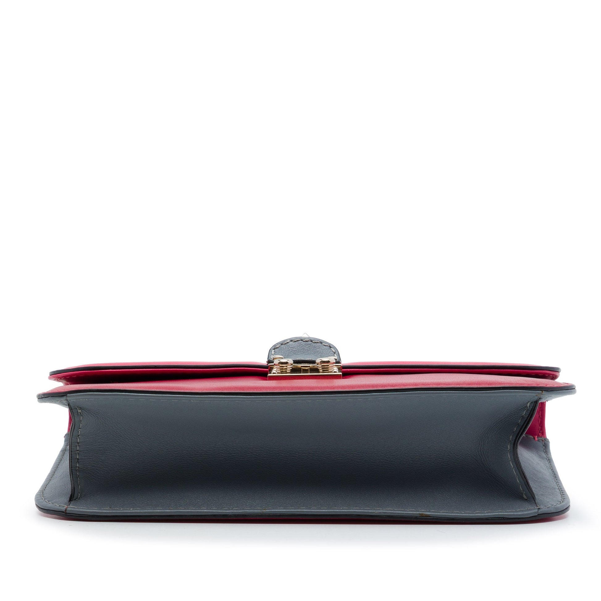 Valentino Medium Tricolor Calfskin Rockstud Glam Lock Crossbody