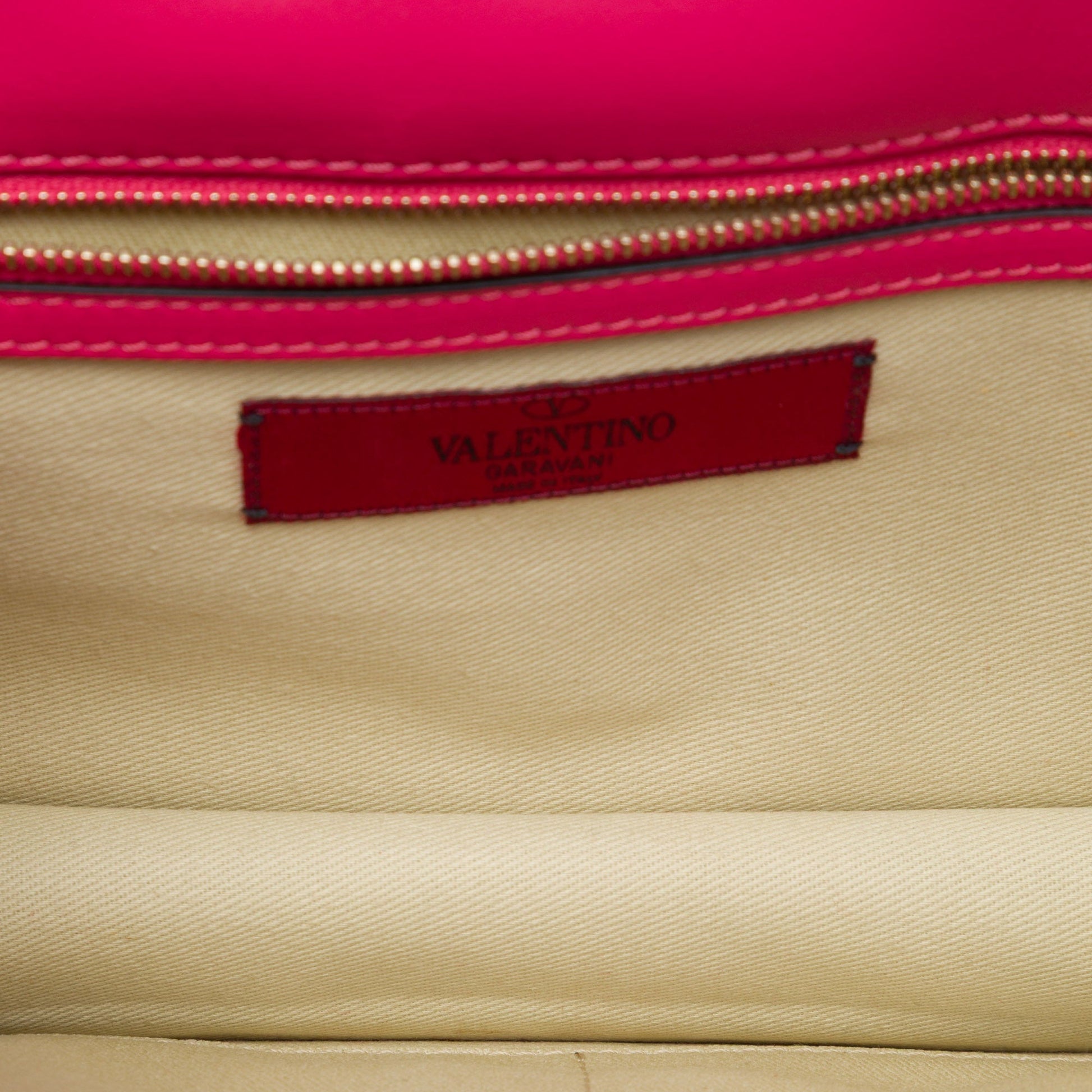 Valentino Medium Tricolor Calfskin Rockstud Glam Lock Crossbody