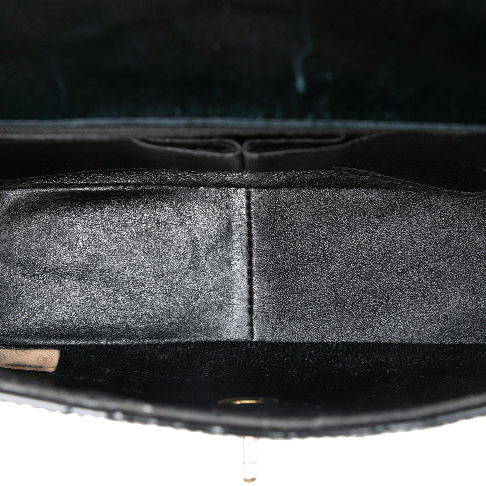 Chanel CC Quilted Patent Straight Single Flap