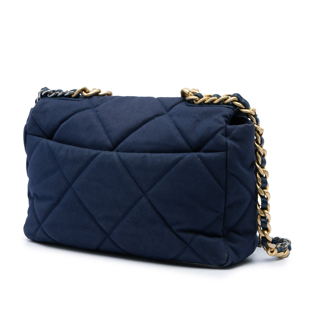 Chanel Large Canvas 19 Flap — Blue