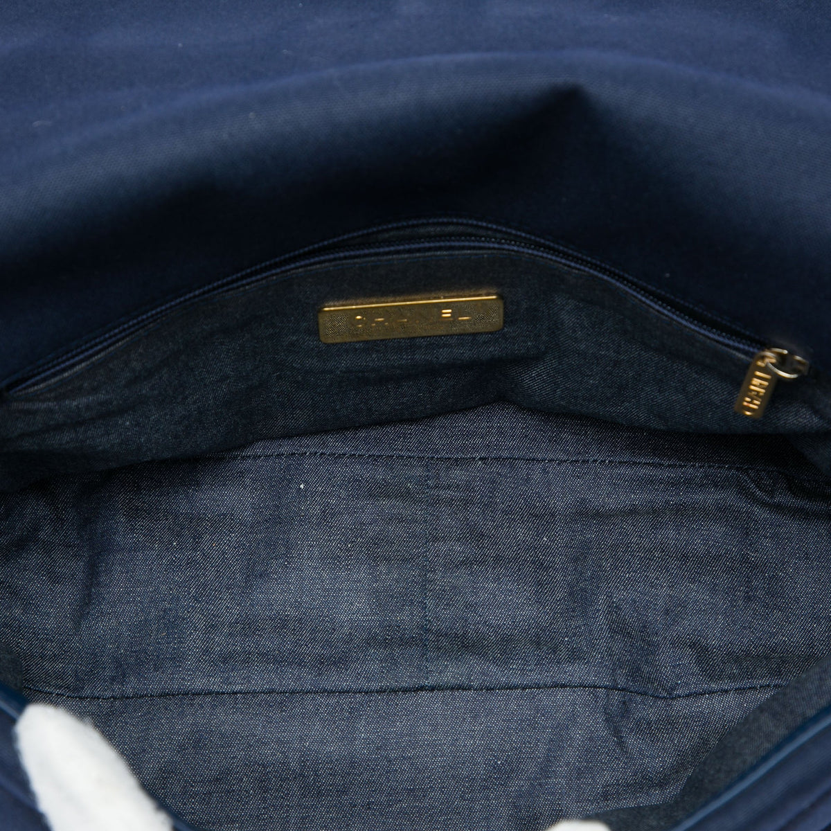 Chanel Large Canvas 19 Flap — Blue