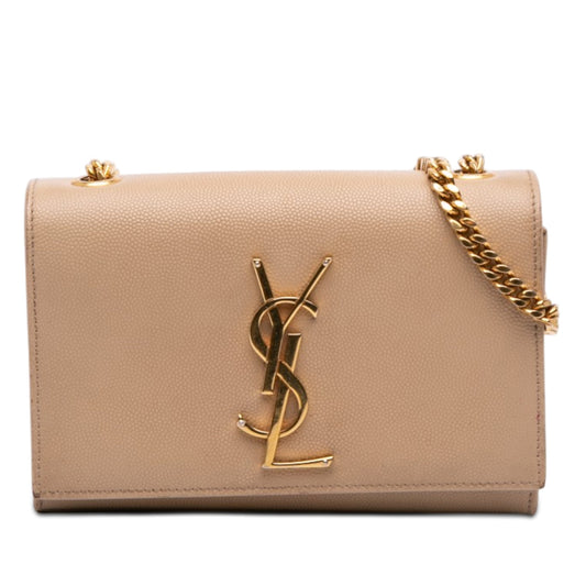 Saint Laurent Small Grain De Poudre Monogram Kate Crossbody