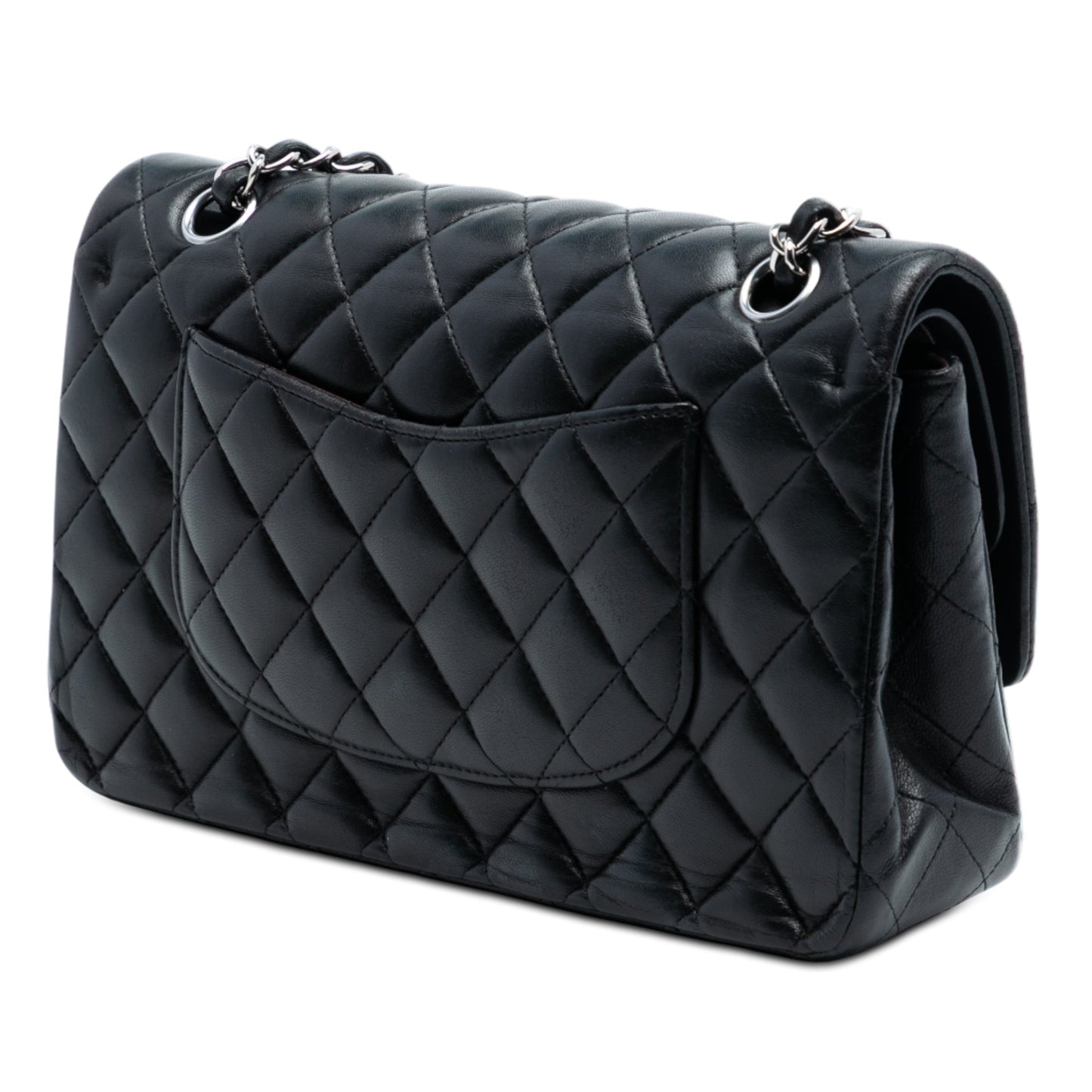 Medium Classic Lambskin Double Flap
