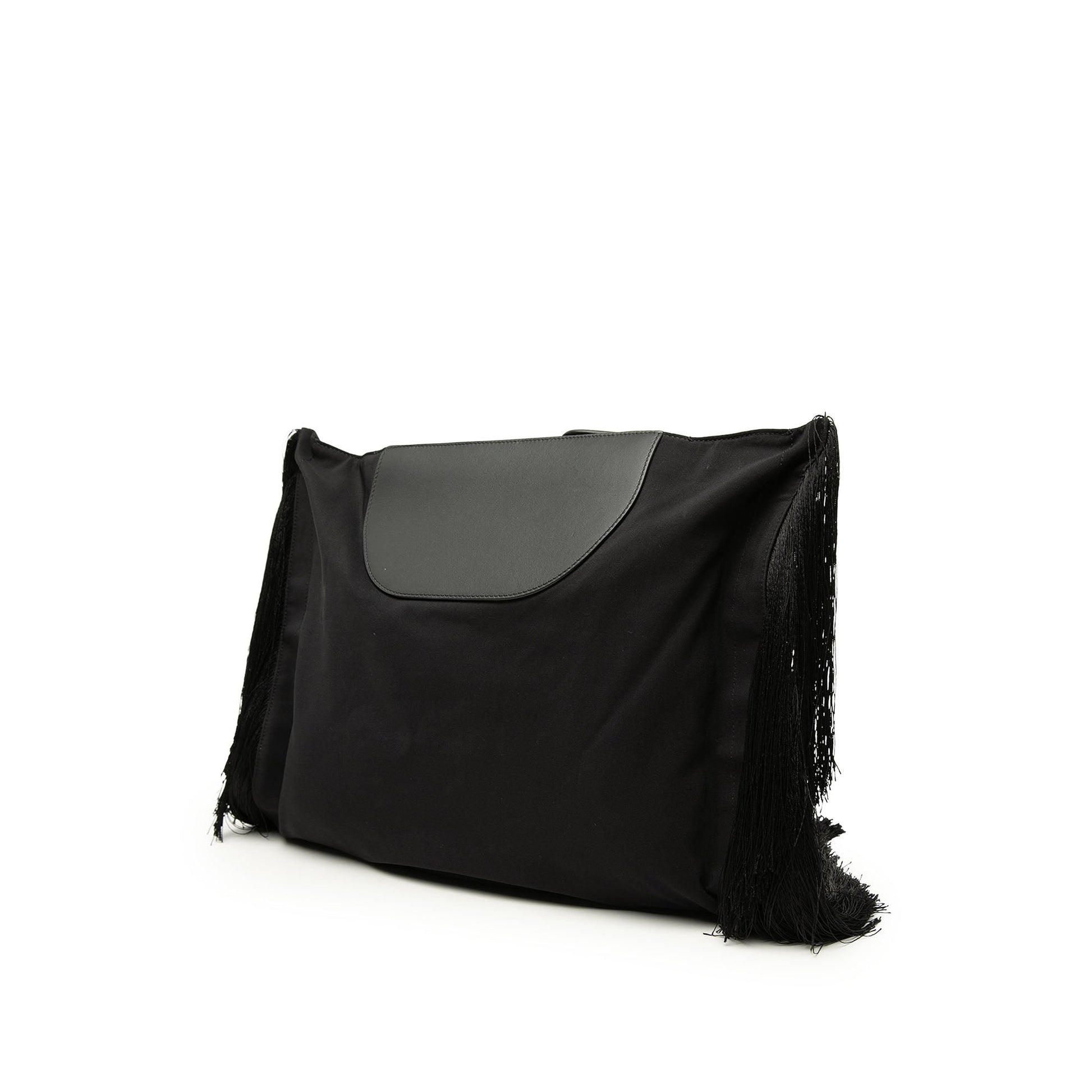 Burberry Canvas Olympia Fringe Clutch