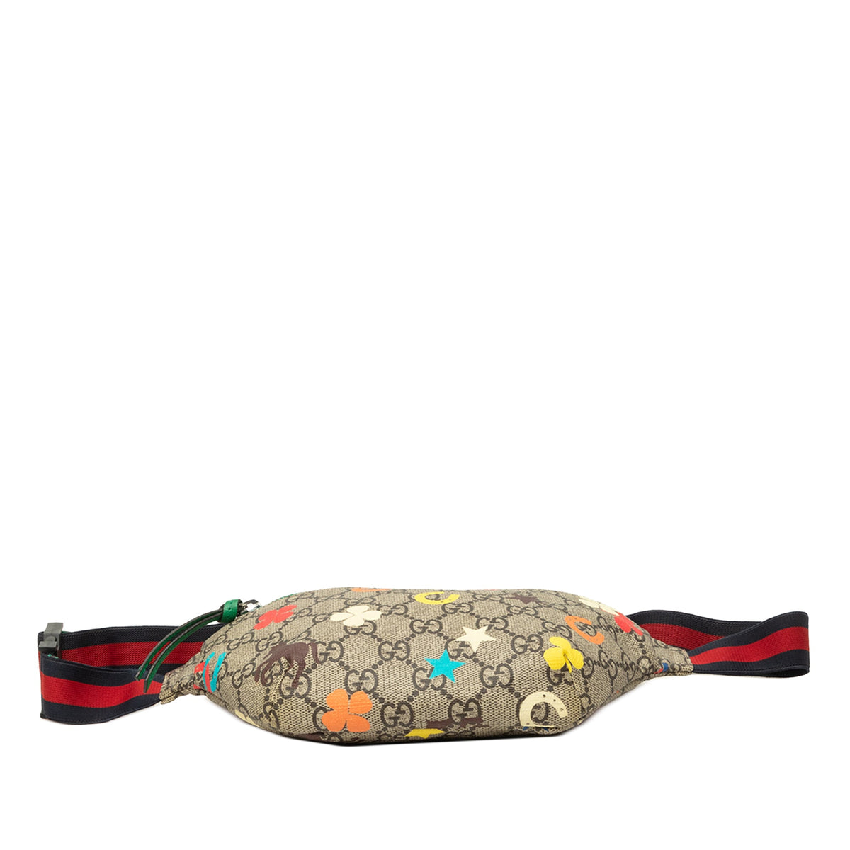 Gucci Kids GG Supreme Ranch Web Belt Bag — Beige
