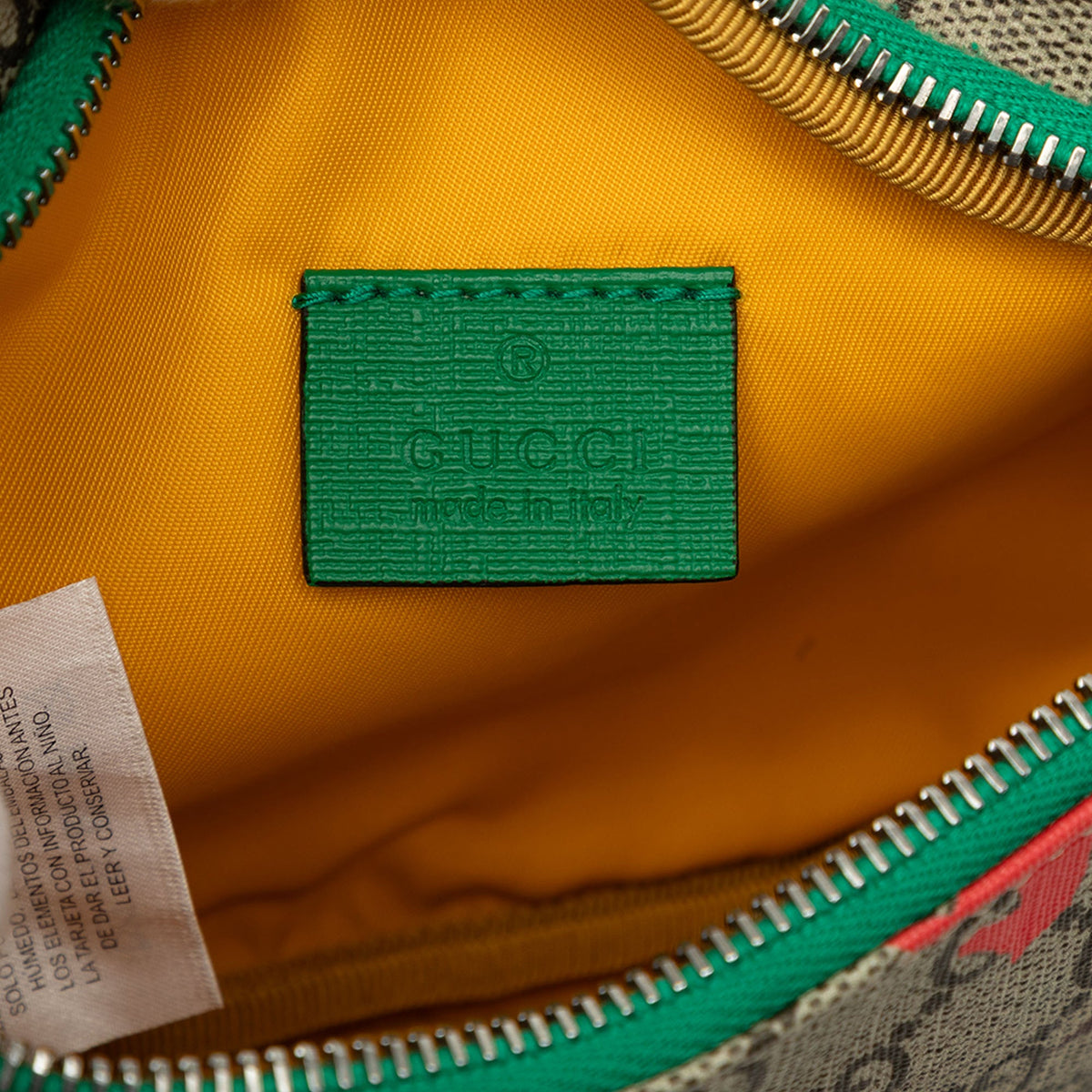 Gucci Kids GG Supreme Ranch Web Belt Bag — Beige