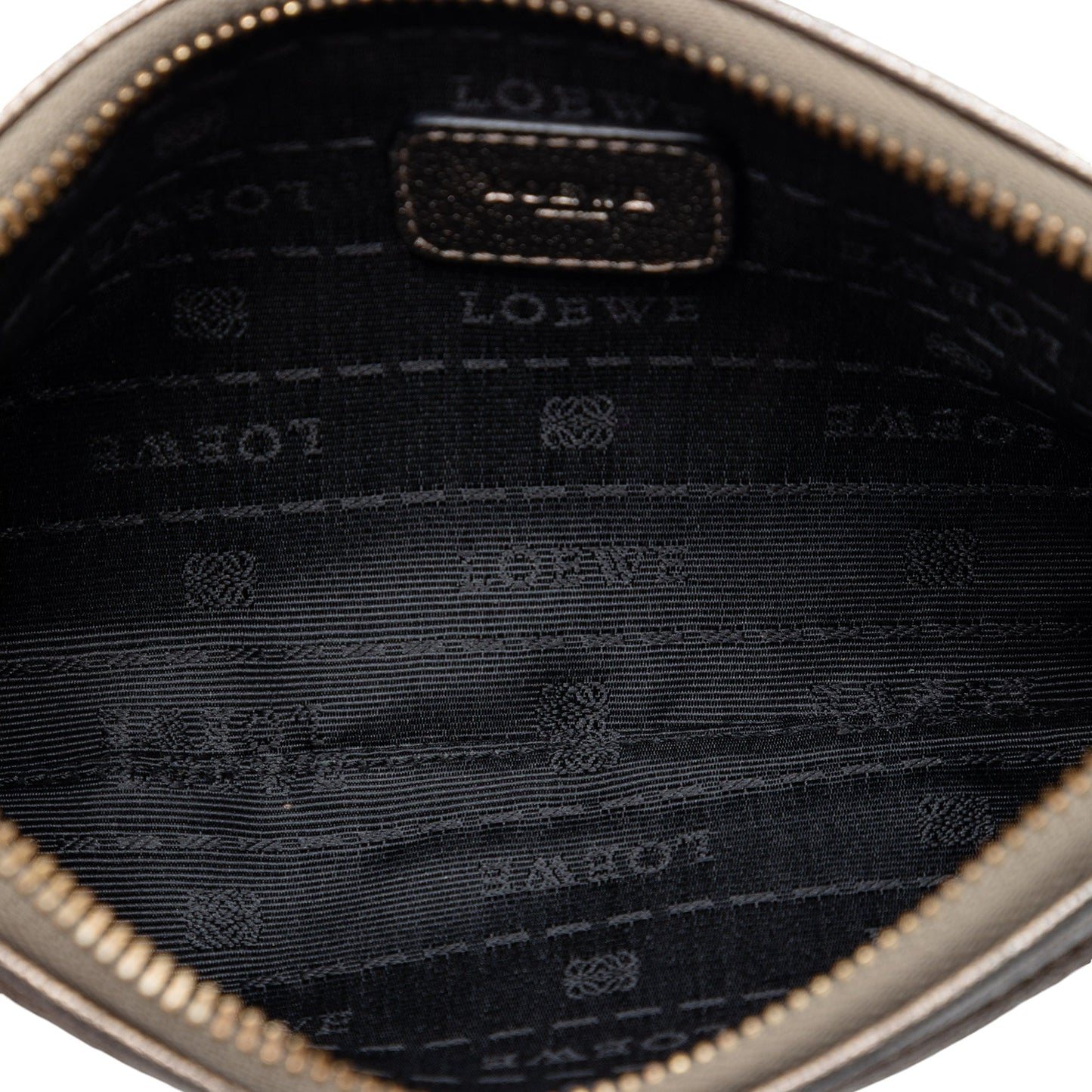 LOEWE Metallic Leather Anagram Crossbody