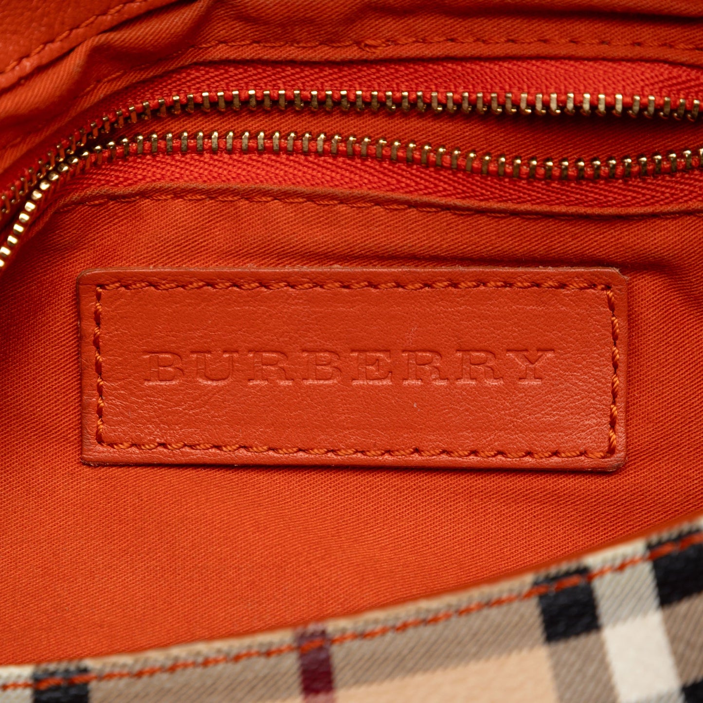 Burberry Haymarket Check Coated Canvas Leah Crossbody