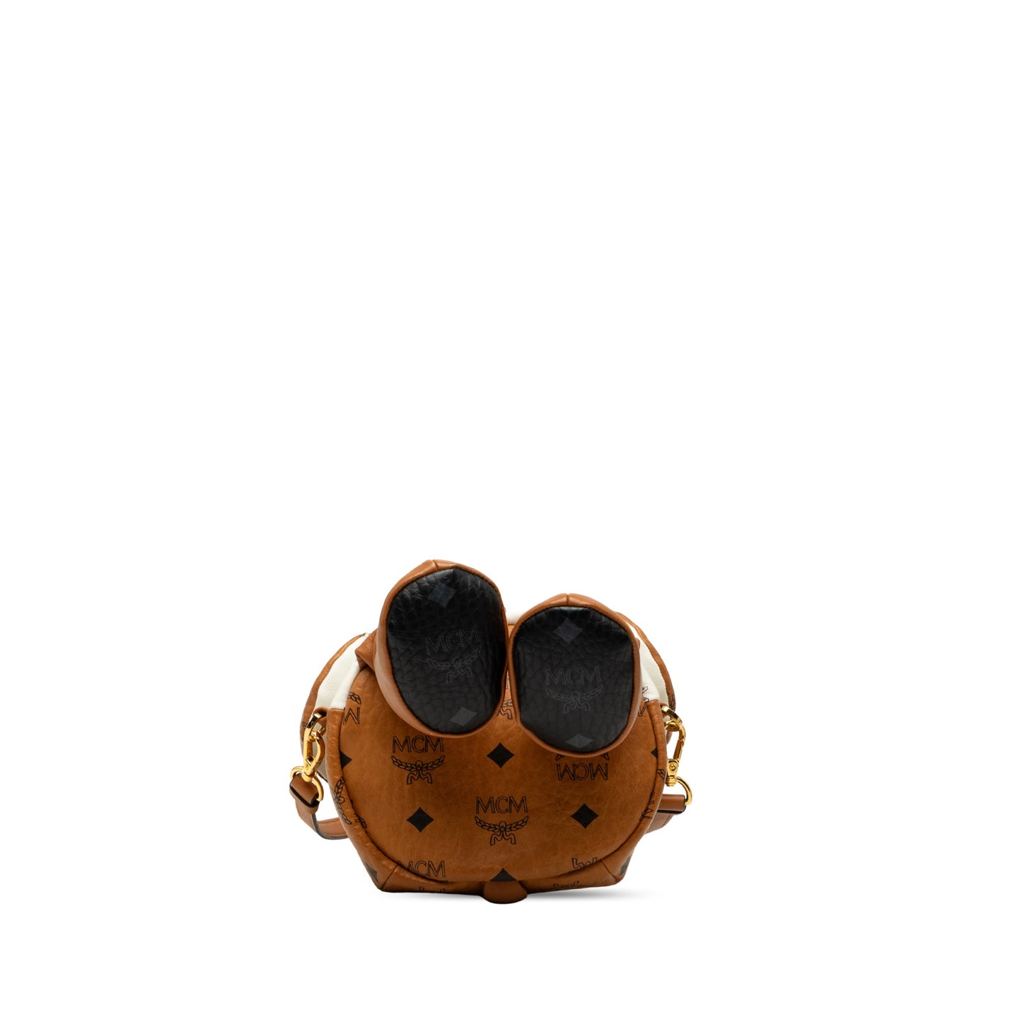 MCM Calfskin and Visetos Coated Canvas Rabbit Zoo Doll Backpack