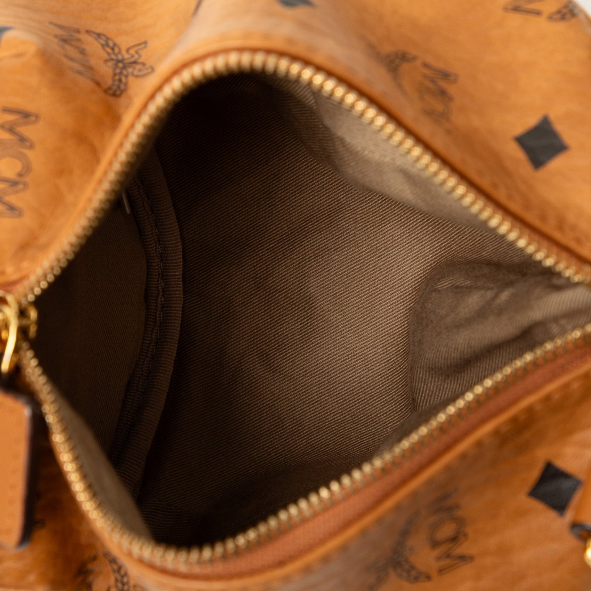 MCM Calfskin and Visetos Coated Canvas Rabbit Zoo Doll Backpack