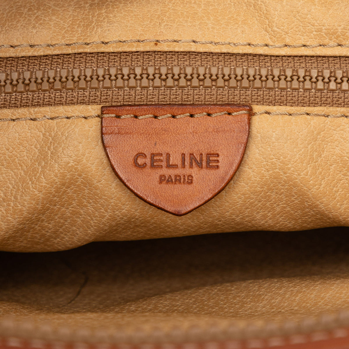 Celine Macadam Coated Canvas Clutch