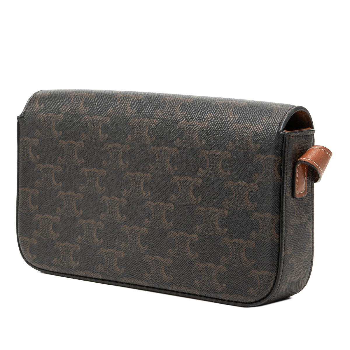 Celine Triomphe Coated Canvas Claude Shoulder Bag