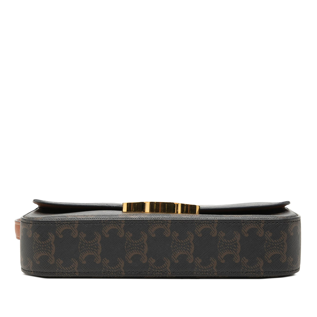 Celine Triomphe Coated Canvas Claude Shoulder Bag