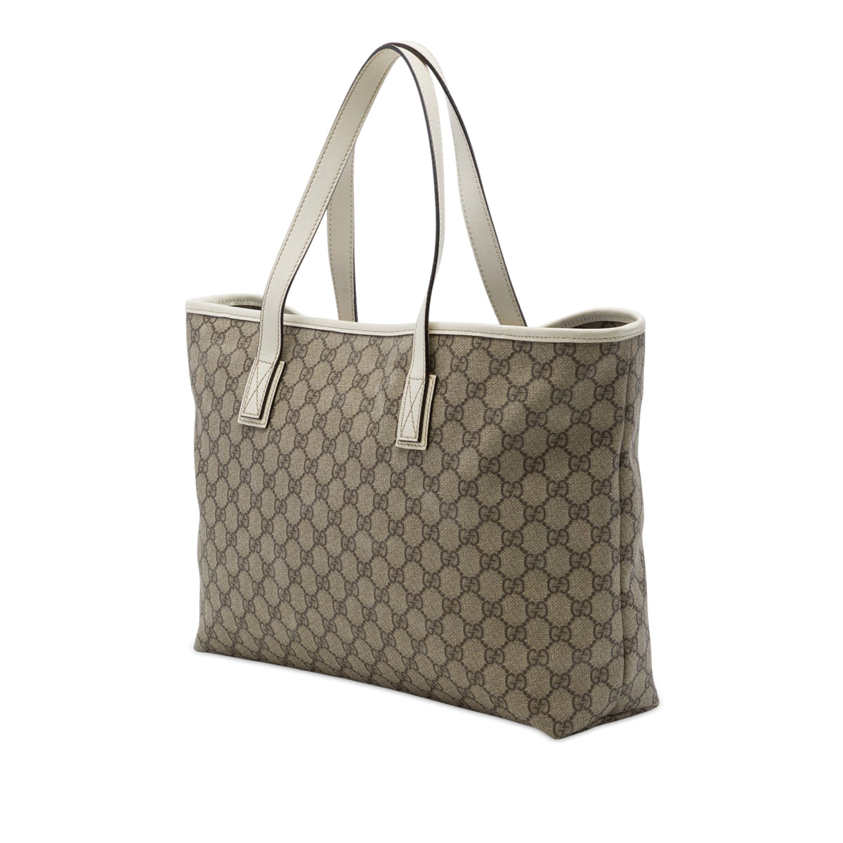 Gucci Medium GG Supreme Tote — White