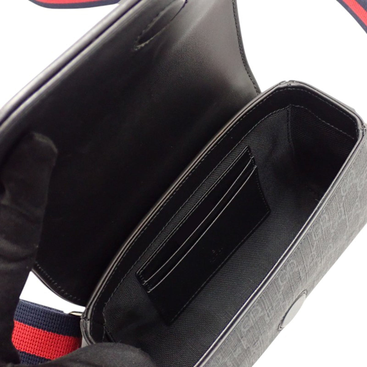 Gucci GG Supreme Web Flap Messenger Bag