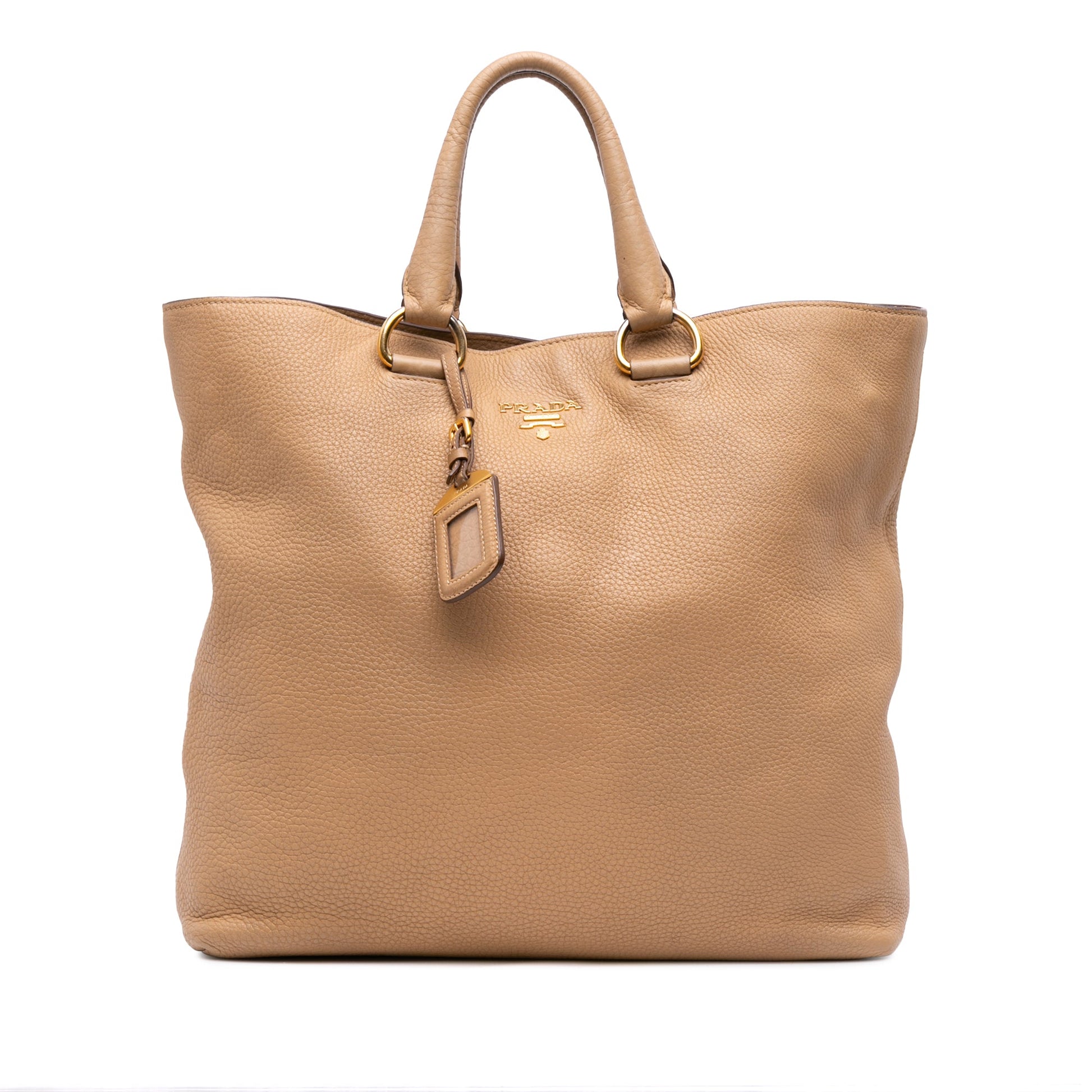 Prada Vitello Daino Open Convertible Tote