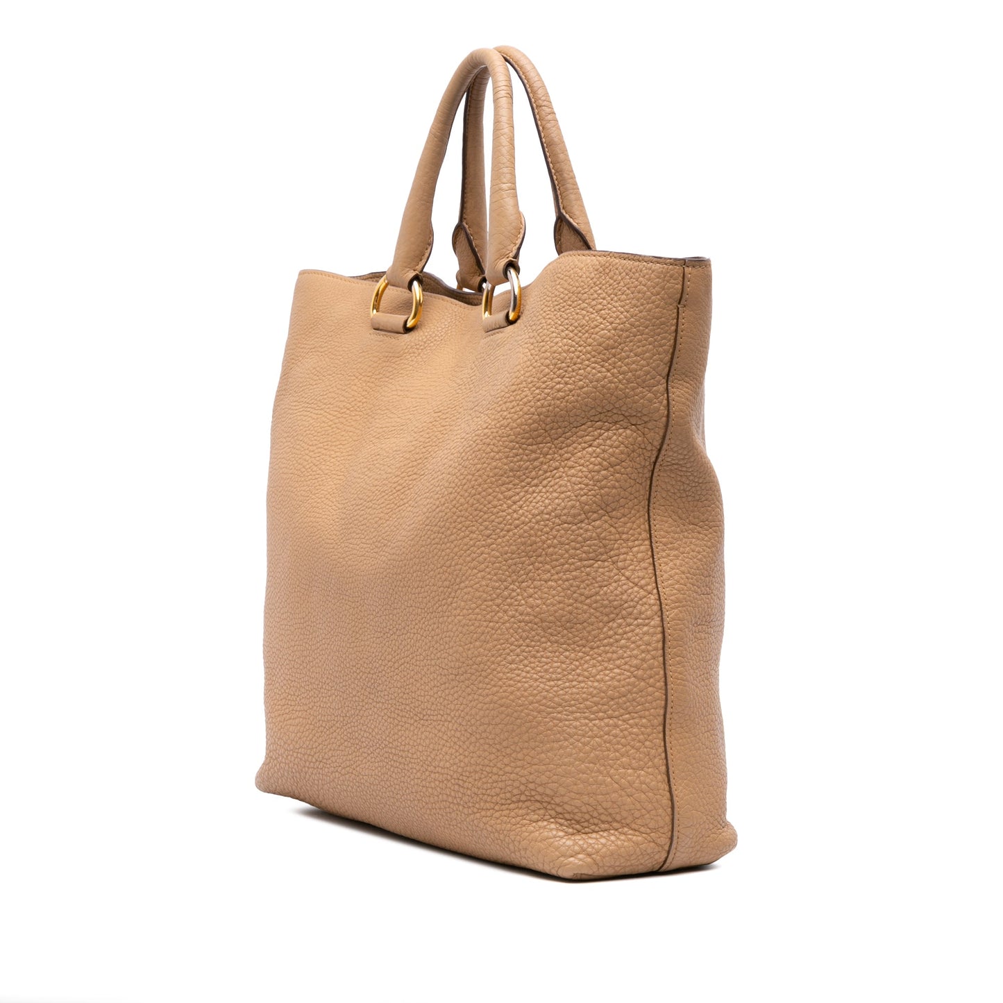 Prada Vitello Daino Open Convertible Tote