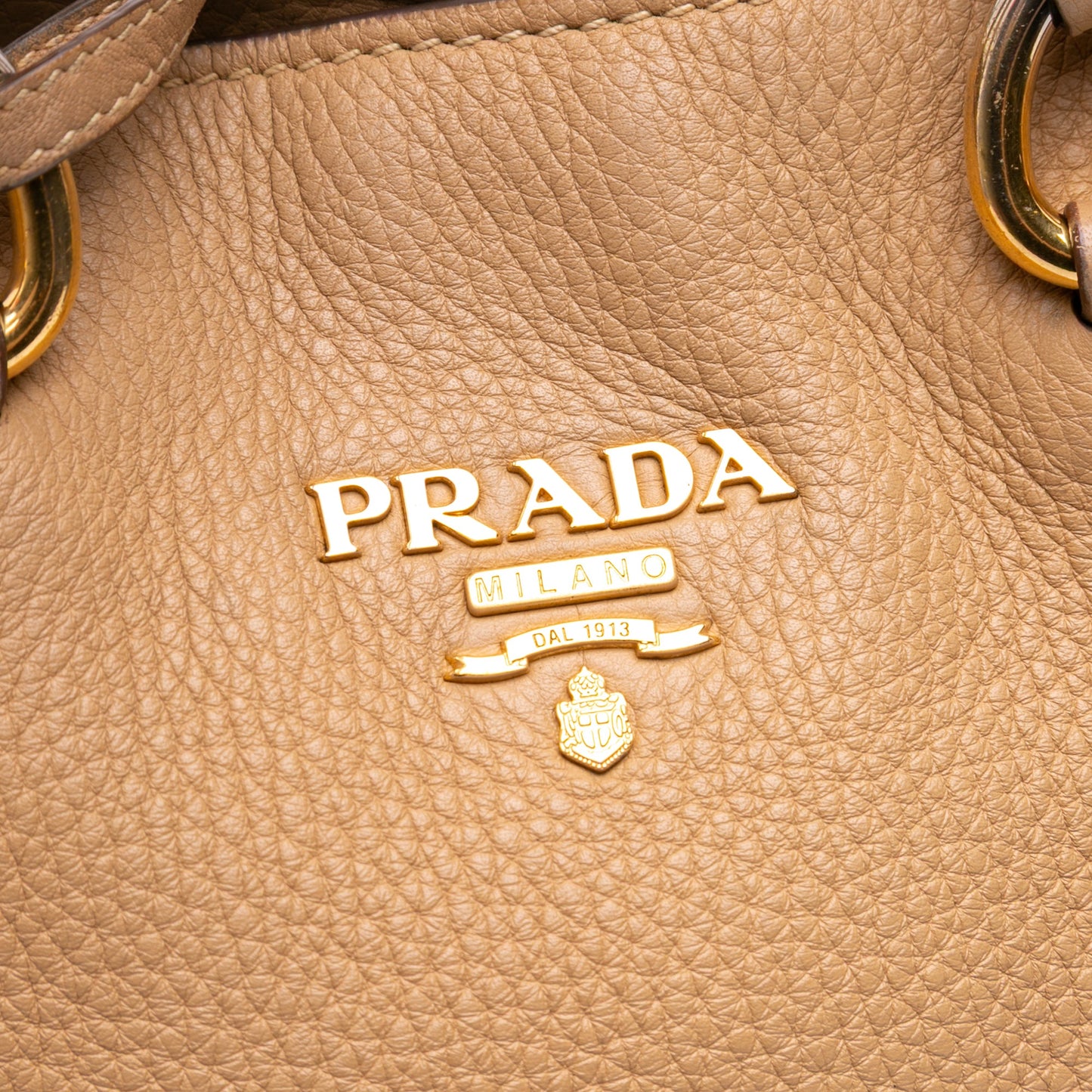 Prada Vitello Daino Open Convertible Tote