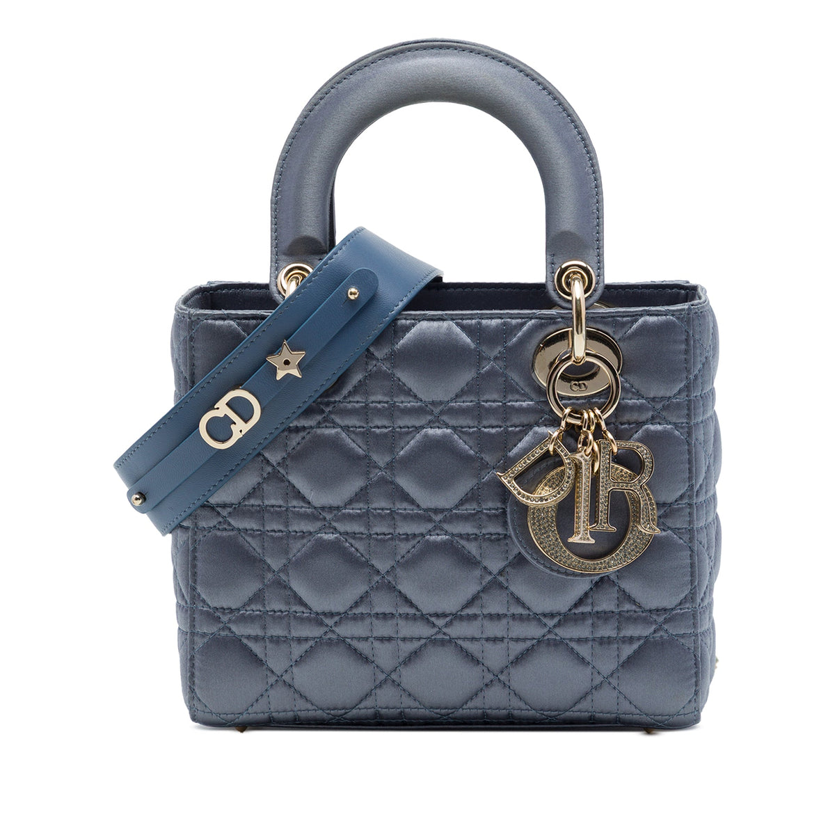 Dior Small Satin Cannage My ABCDior Lady Dior — Blue