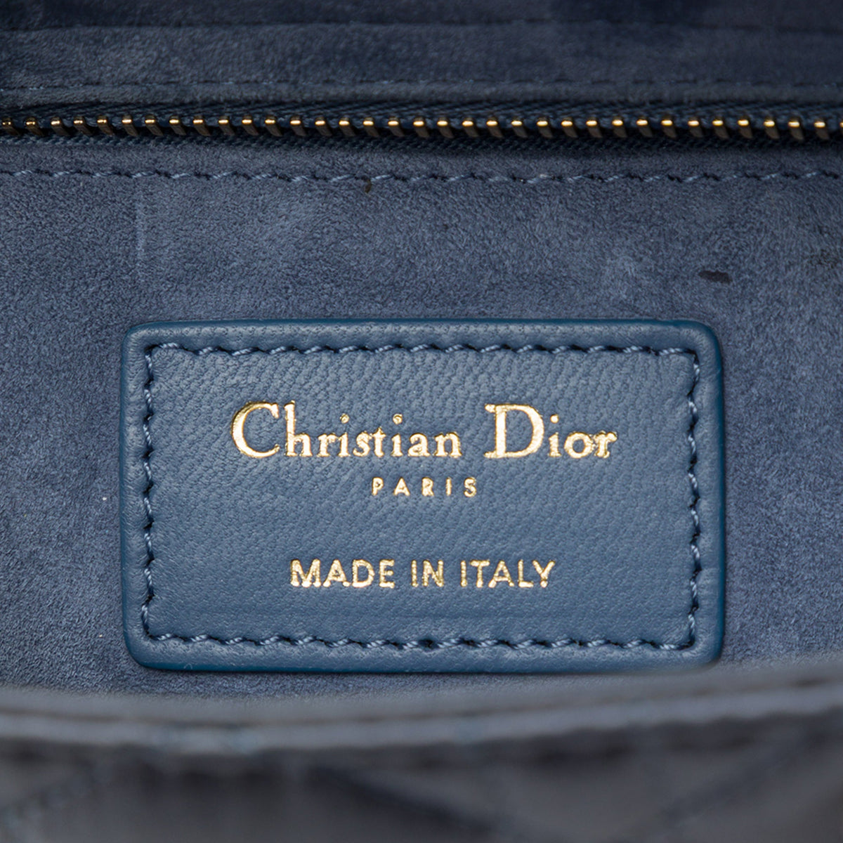 Dior Small Satin Cannage My ABCDior Lady Dior — Blue