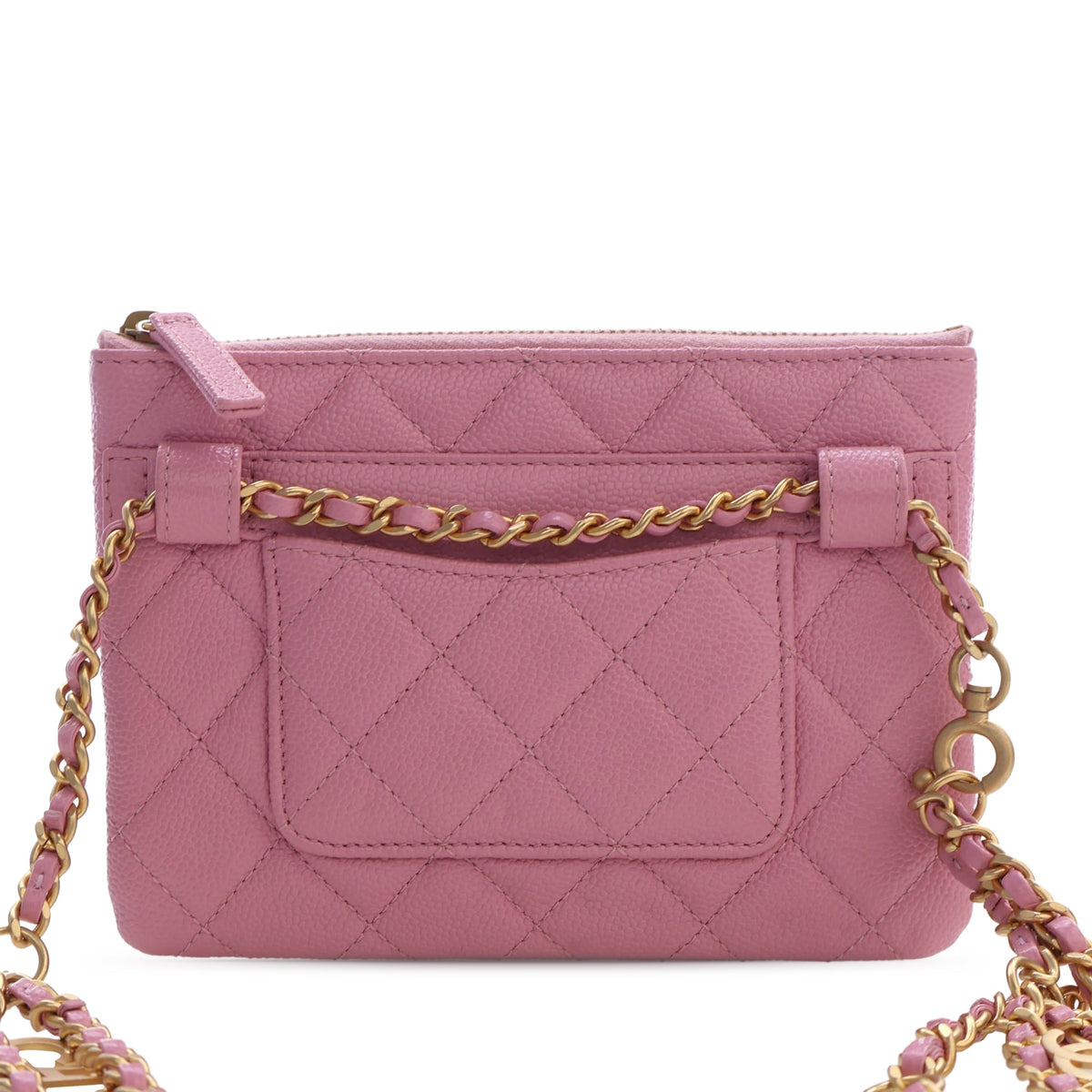 Chanel Quilted Caviar Pick Me Up Flap Belt Bag