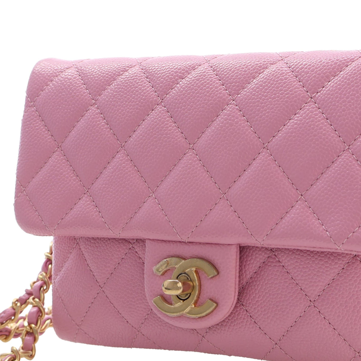 Chanel Quilted Caviar Pick Me Up Flap Belt Bag