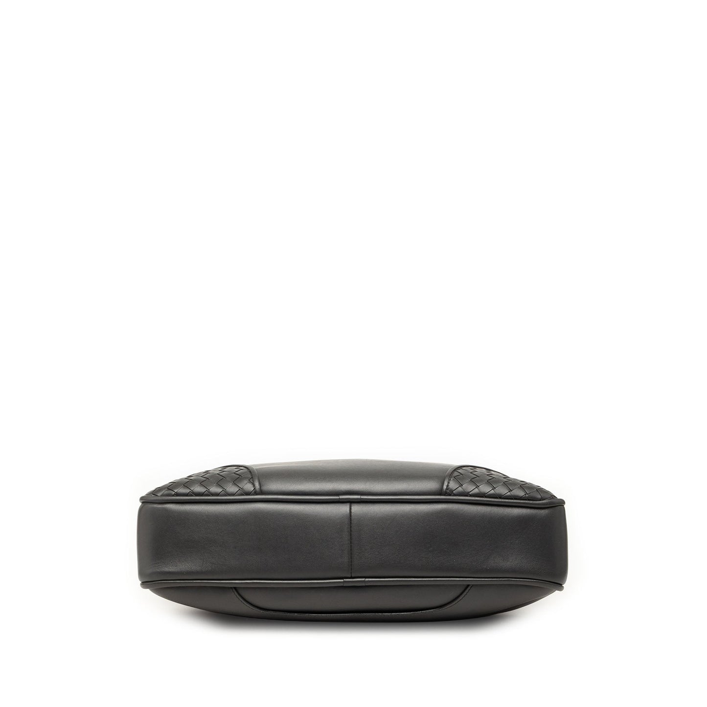 Bottega Veneta Intrecciato Trimmed Leather Briefcase