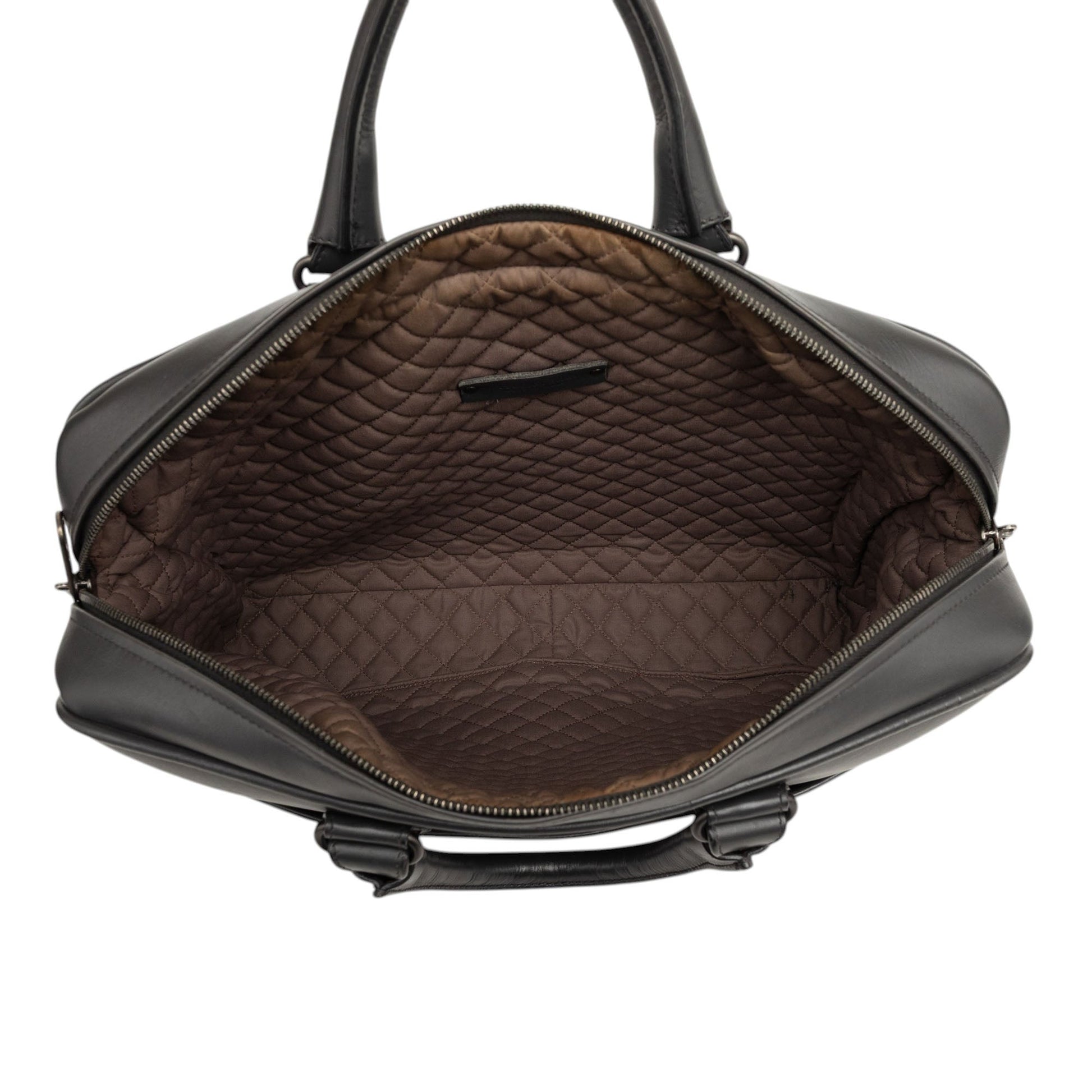 Bottega Veneta Intrecciato Trimmed Leather Briefcase