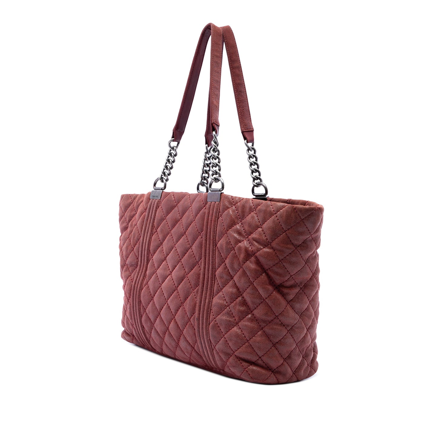 Chanel Quilted Iridescent Calfskin Gentle Boy Tote