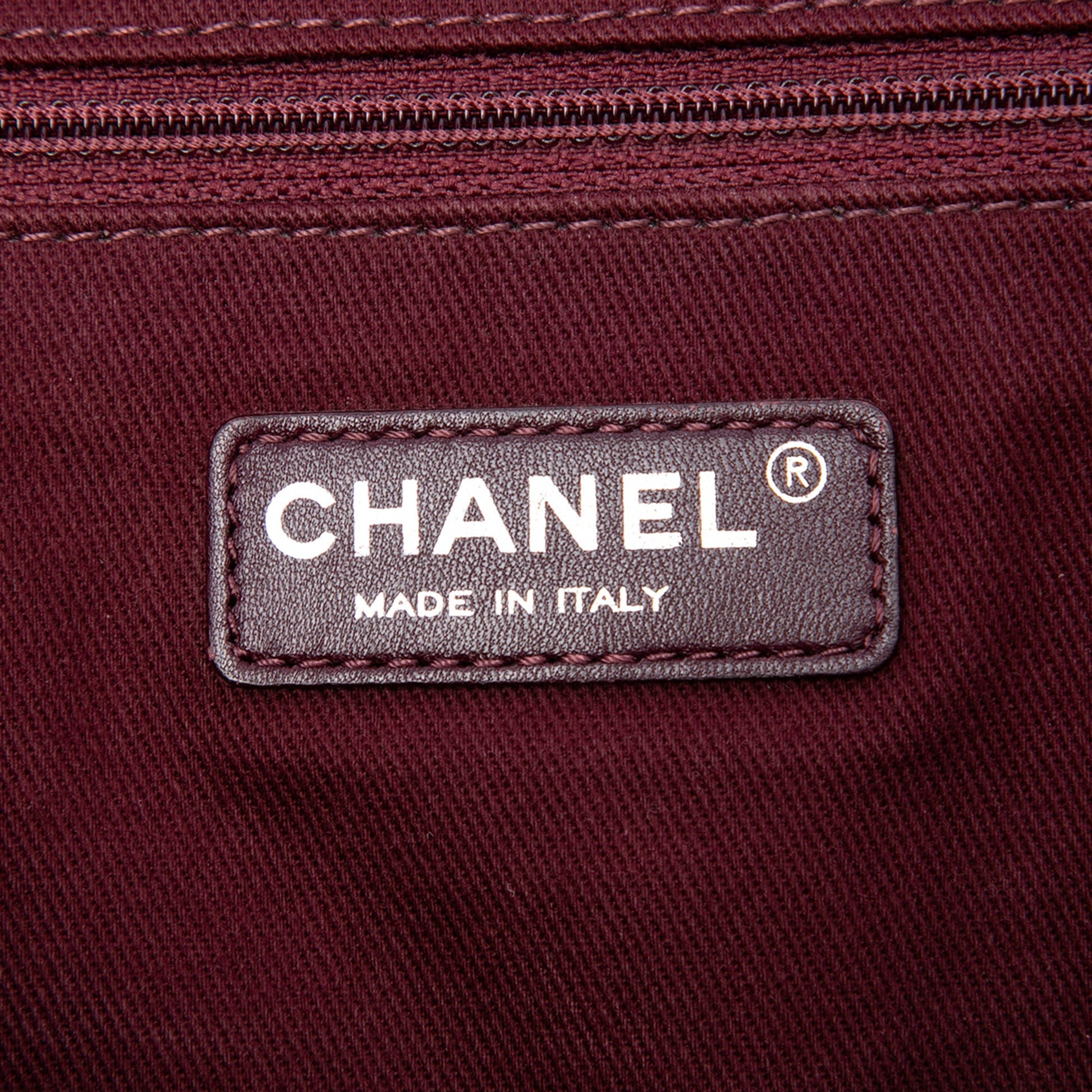 Chanel Quilted Iridescent Calfskin Gentle Boy Tote