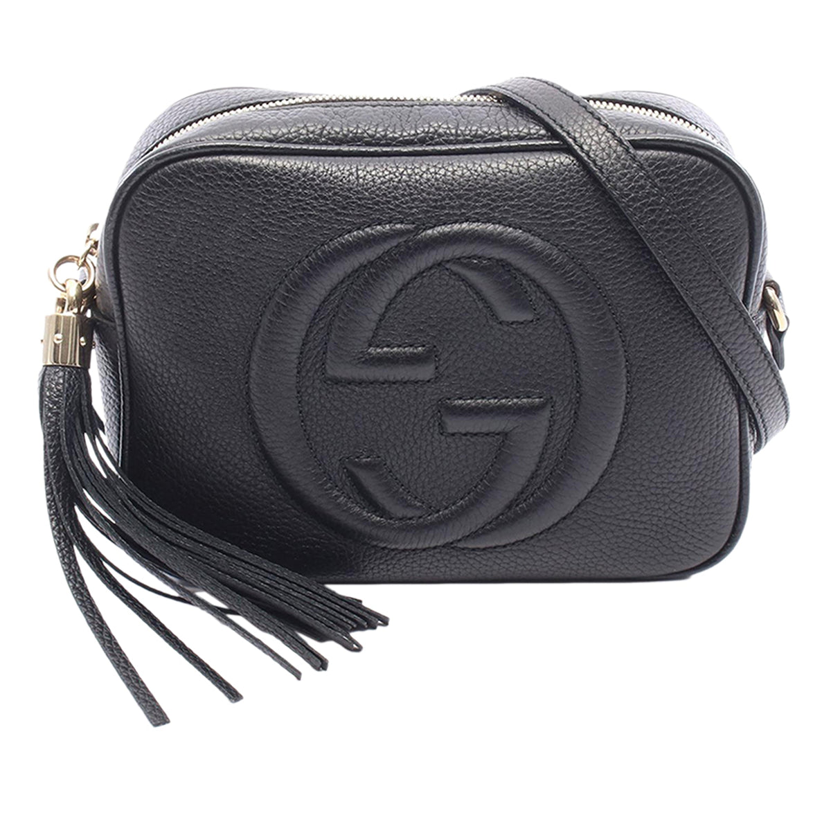 Gucci Calfskin Soho Disco Crossbody — Black