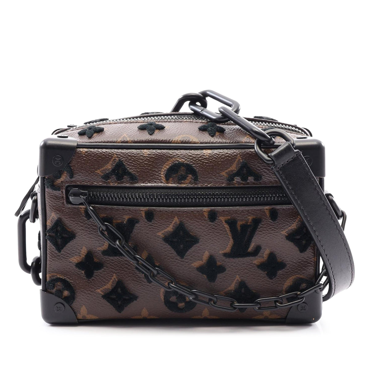 Louis Vuitton Monogram Tuffetage Mini Soft Trunk — Brown