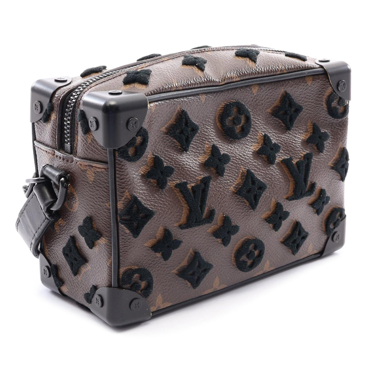Louis Vuitton Monogram Tuffetage Mini Soft Trunk — Brown