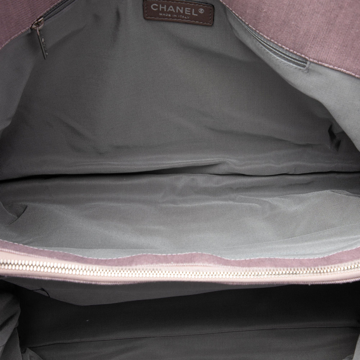 Chanel Large CC Quilted Denim Tote