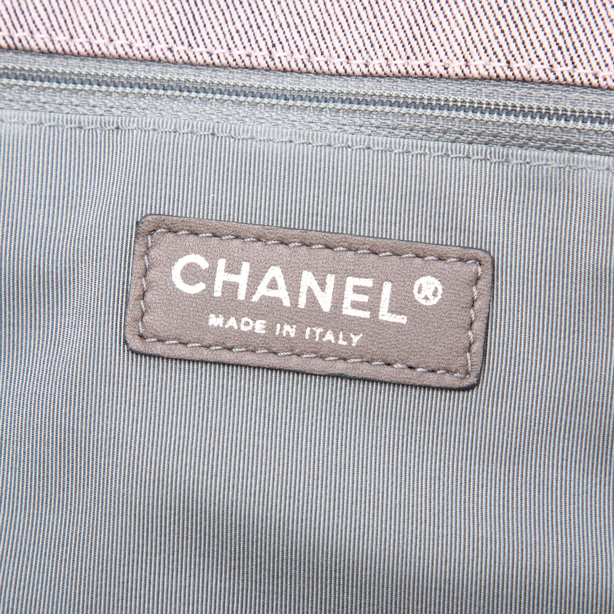 Chanel Large CC Quilted Denim Tote