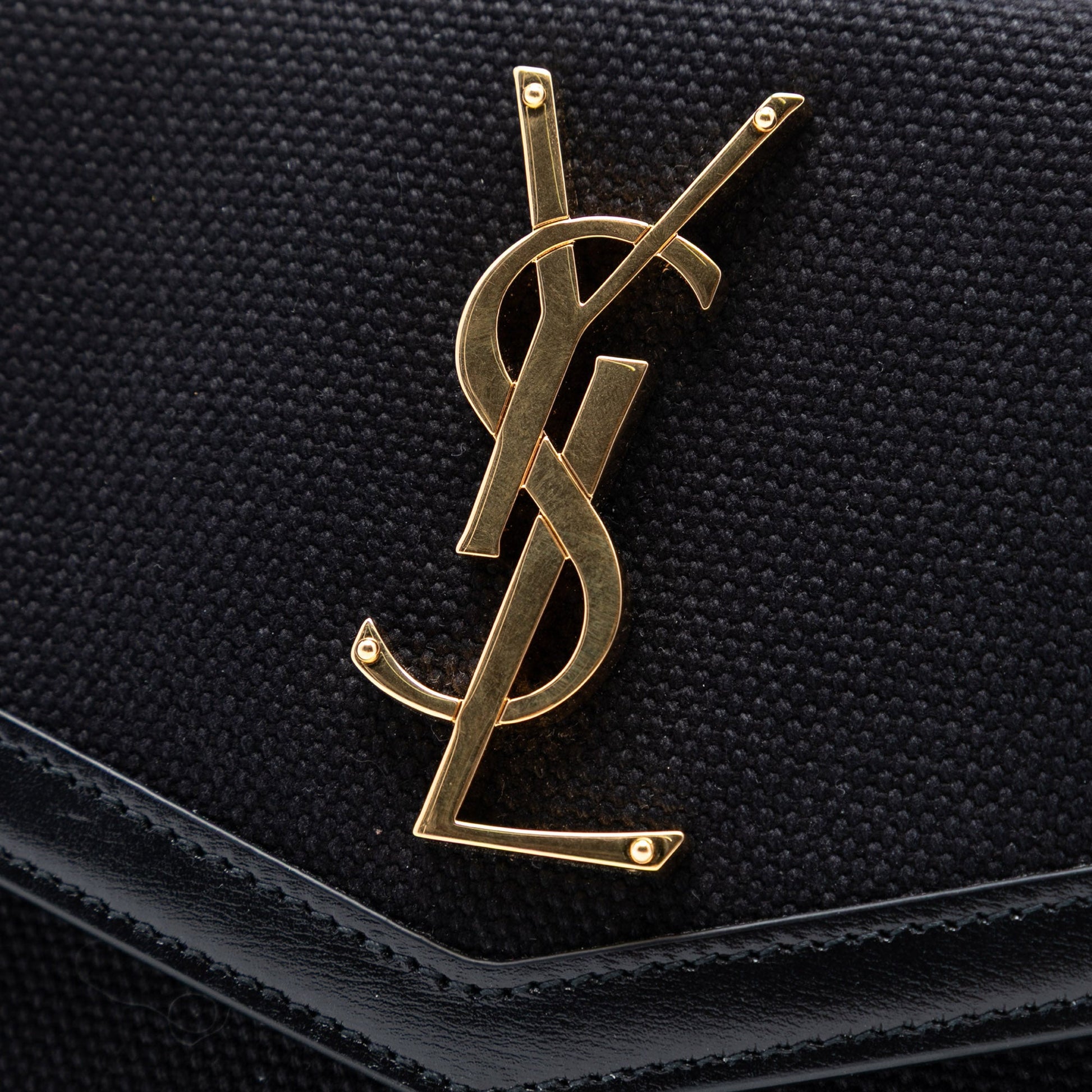 Saint Laurent Canvas Monogram Uptown Pouch
