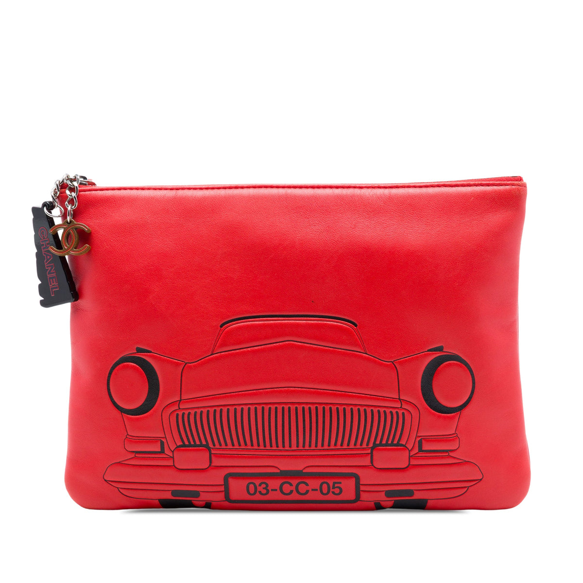 Chanel Medium Printed Lambskin Cuba La Habana O Case Clutch