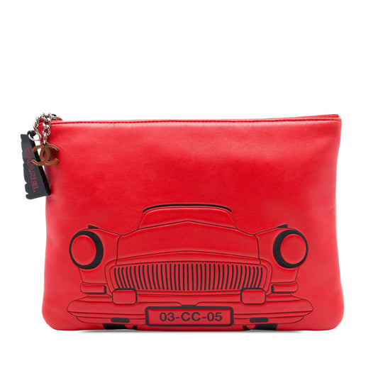 Chanel Medium Printed Lambskin Cuba La Habana O Case Clutch