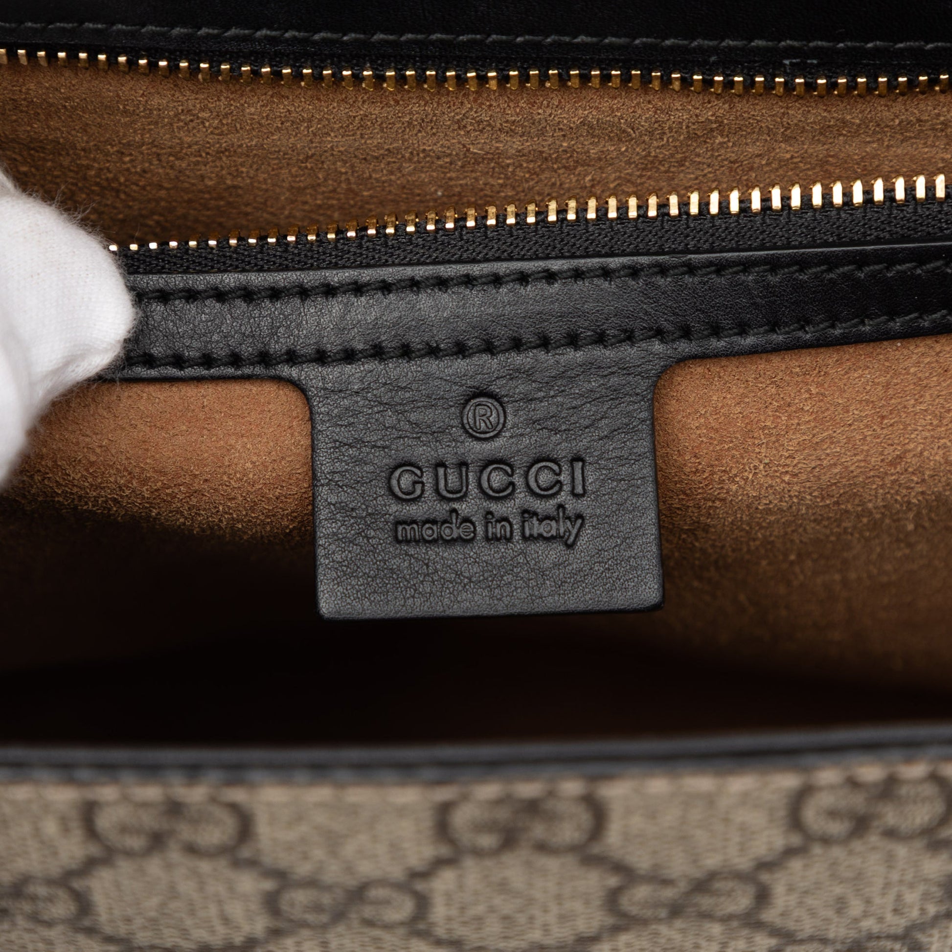 Gucci Medium GG Supreme Padlock Shoulder Bag