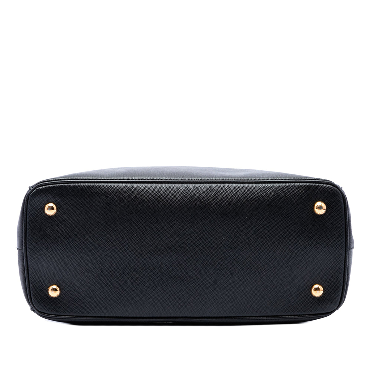 Prada Medium Saffiano Lux Gardeners Tote — Black