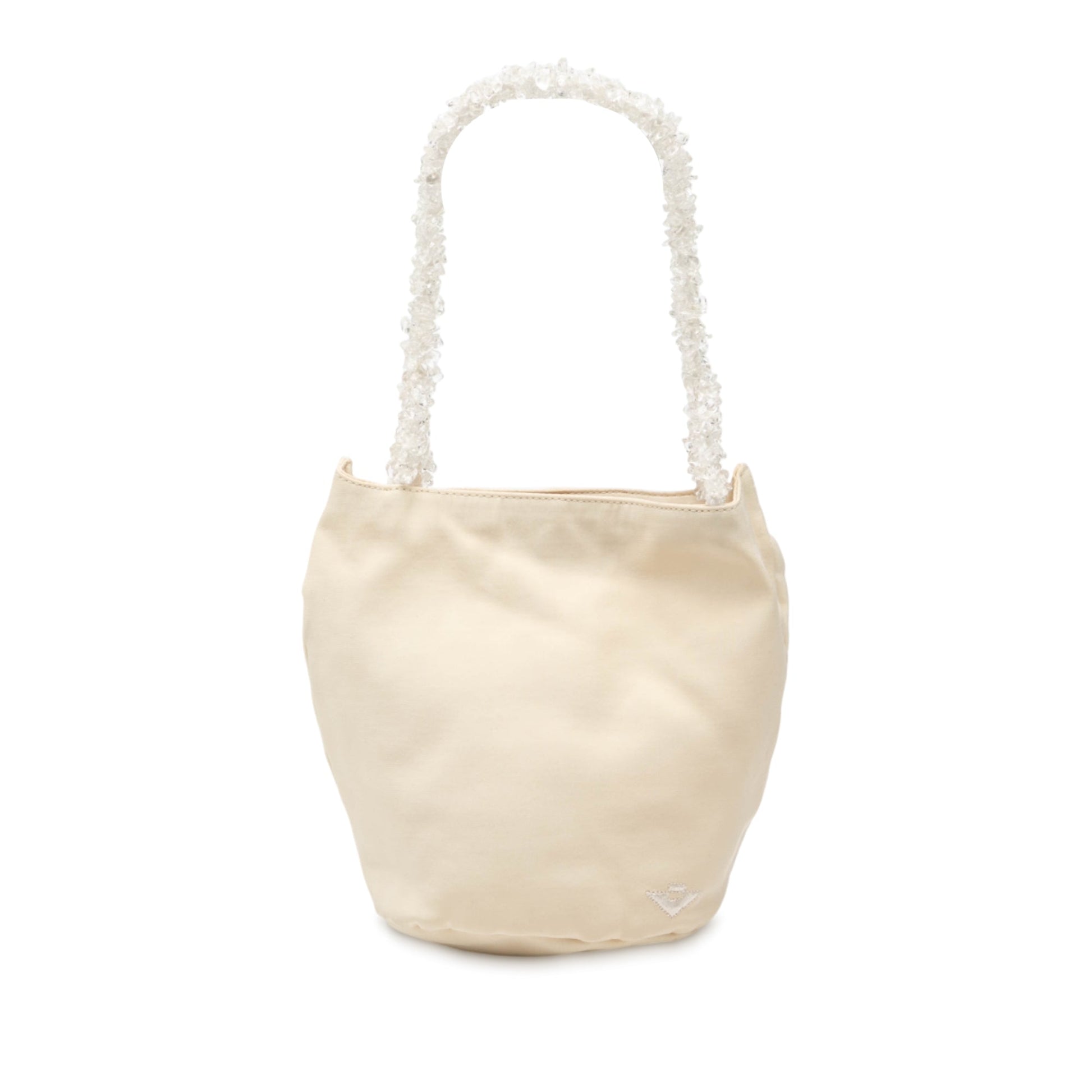 Bottega Veneta Canvas Crystal Handle Bag