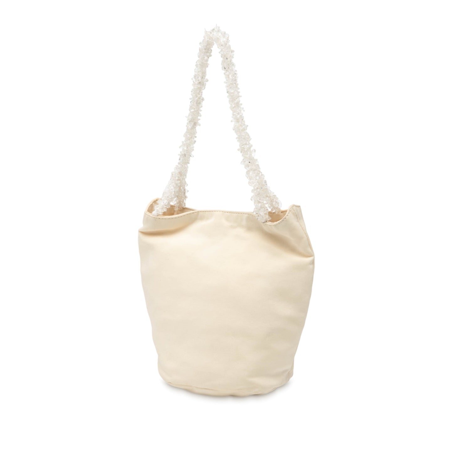 Bottega Veneta Canvas Crystal Handle Bag