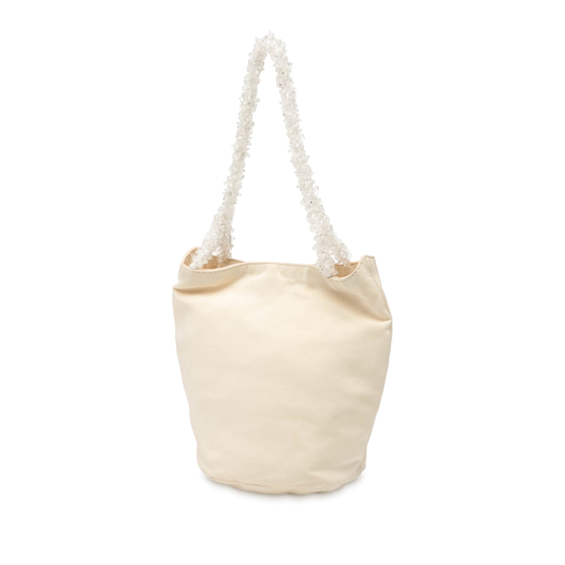 Bottega Veneta Canvas Crystal Handle Bag