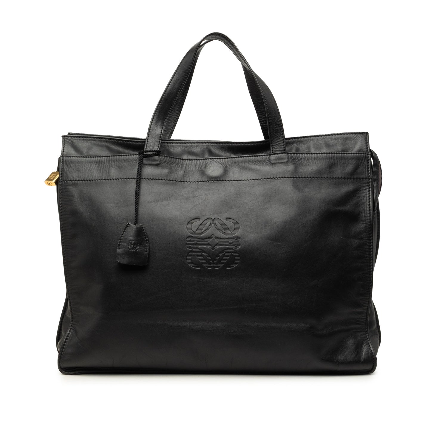 LOEWE Leather Anagram Shopper Tote