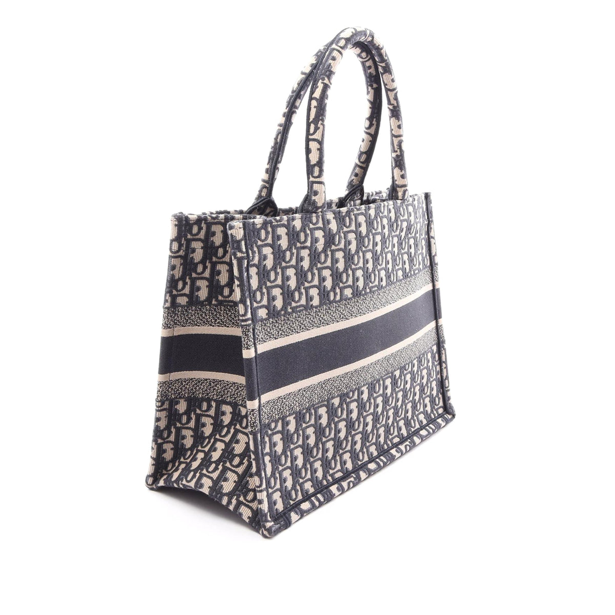 Dior Medium Oblique Embroidered Canvas Book Tote